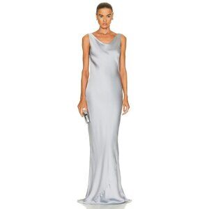 Norma Kamali Silver Maxi Dress